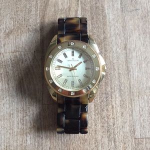 Anne Klein Resin Tortoise Watch